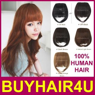 clip on bangs human hair in Womens Hair Extensions