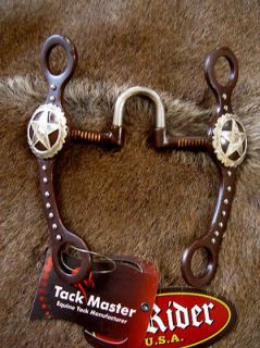   Star Engraved Sweet Iron Correction Horse Bit Bridle Tack Equine