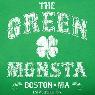 Green MONSTA red sox Boston jersey monstah irish celtics T Shirt irish 