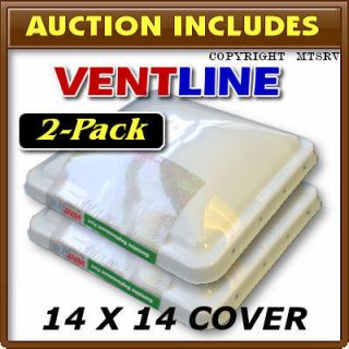 Ventline Genuine Replacement Roof Vent Cover 2 PACK   White Lid 