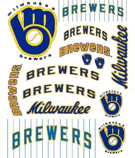 Milwaukee Brewers Iron On T Shirt Transfer Set Style MBOLD01