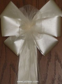 ivory pew bows in Ribbons & Bows