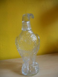 Vintage Antique Glass Eagle brandy Whiskey Bottle Decanter RARE
