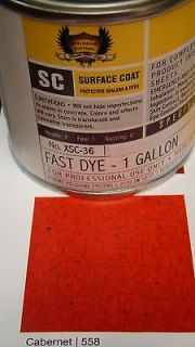 GL. Cabernet CONCRETE COLOR DYE FOR CEMENT, STAIN Covers 500 sq ft