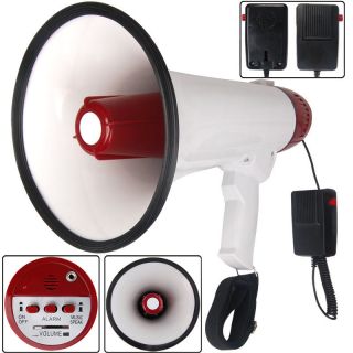 30 Watt Megaphone Bullhorns Microphone Siren Portable Handheld 