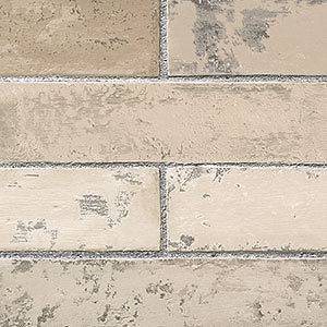 Brick Wallpaper / Light Textured Grey Grout Stone Wall Wallpaper 