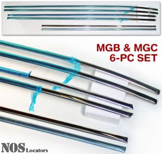 MGB, MGC 6 pc Side Moulding Set (Fits MGC 1968)