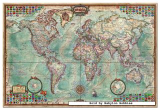 NEW EDUCA jigsaw puzzle 4000 pcs Map of the World 14827