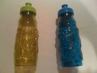 Dr Seuss Grinch AND Cat in the Hat SET of Water Bottles   very cool 
