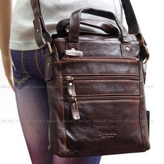   Leather Mens Womens Business Wallet Purse Messenger Shoulder Bag