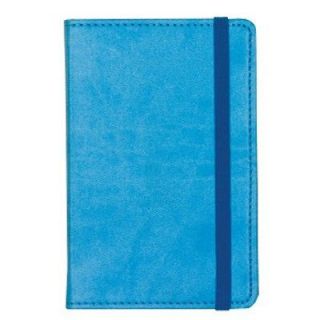 Journal Italian Leatherette C R Gibson Markings Blue Diary Book GRID 