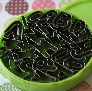 alphabet fondant cutters in Cake Decorating Supplies