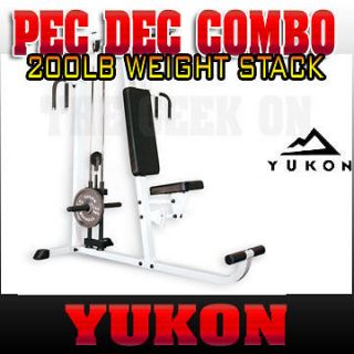 Yukon Commercial Pec Back and Shoulder Rear Delt Combo w/200 LB 