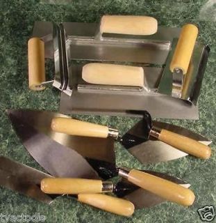 9pc. CONCRETE and MASON TROWEL SET TOOL new cement