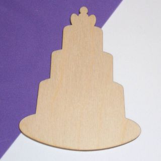 WEDDING CAKES Unfinished Wood Shapes Cut Outs WC5112