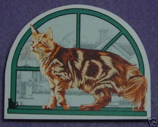 Cats Meow Village Purebred Cats Maine Coon Cat Red
