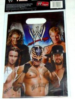 NEW ~WWE WRESTLING~ 8 LOOT BAGS PARTY SUPPLIES