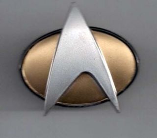 Star Trek Next Generation Communicator Pin for Uniforms  Plastic  NEW!