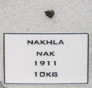 NAKHLA Martian/Mars meteorite   1911 Fall SUPER RARE KING OF MARTIAN 