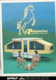   Palomino Pop Up Camping Travel Trailer & Pickup Truck Camper Brochure