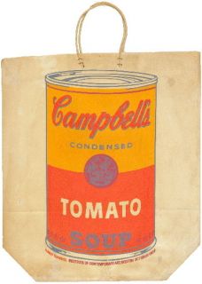 1966 Andy Warhol Campbells Tomato Soup Bag Serigraph