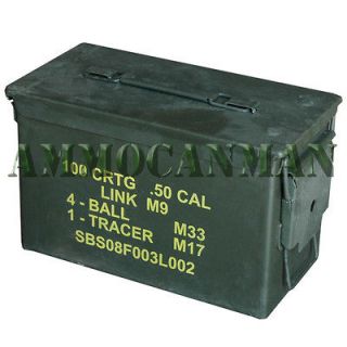   Grade 1 50 cal empty ammo cans 1Total  Excellent Cans 