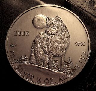 canadian silver coins wolf in Coins Canada