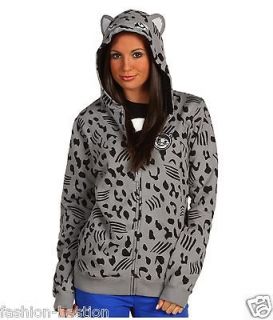 NEFF Wild Cat Hoodie with Eyes & Ears on Hood Size Juniors Small Meow 