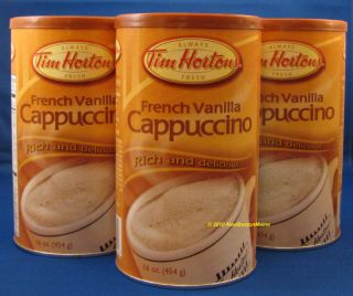   Tim Hortons French Vanilla CAPPUCCINO Mix Horton’s Coffee Canada