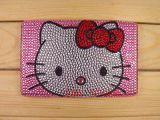   Pink Hello Kitty crystal hard back cover case for  Kindle Fire