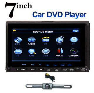 Double 2 Din 7HD Car DVD CD MP3 Player Touch Screen In Dash Stereo 