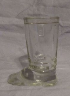 Santa Claus Boot Glass Candy Container Millstein Vintage 9 Bottom