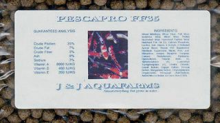   Premium Floating 35% 12# Koi pellet fish food tilapia oscar cichlid