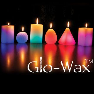 GLO WAX MAGIC COLOUR CHANGING LED CANDLES THAT CHANGE COLOUR AS THEY 