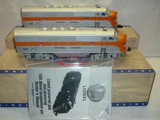 AWESOME Lionel 18191 Western Pacific F3 AA Units with TMCC and 