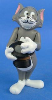 Tom & Jerry Cat w/ Top Hat 1990 Turner PVC 3 Figure