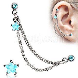 cartilage chain earrings in Earrings