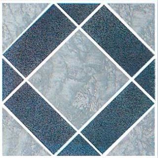 Gray Vinyl Floor Tile 40 Pcs Adhesive Bathroom Flooring   Actual 12 
