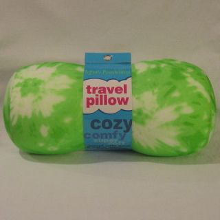 Travel Neck Micro Bead Pillow Roll support tie dye plane car green kid 