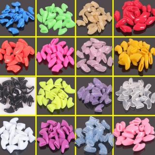 20 PCS SOFT NAIL CAPS FOR CAT PET CLAWS WITH FREE 1 PCS SUPER ADHESIVE 