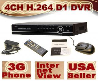 4CH H.264 Home CCTV Standalone Security DVR System 4 Channel D