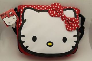 Hello Kitty Purse Messenger Bag with Adjustable Strap   Red