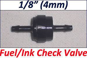 4mm) Inline Check Valve Fuel Diesel Gas Air Ink Liquid One Way 