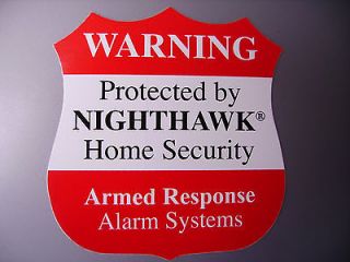 HOME SECURITY ALARM Window Decal adtl Decals available