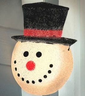 Holiday Winter Snowman Porch Entrance Garage Light Cover 13x10x5 NIP