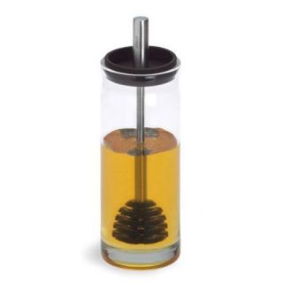 BLOMUS Desa Glass Honey Jar Includes Silicone Spoon