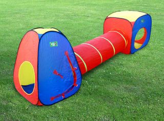 NEW Kids Play Indoor/Outdoor Tunnel Tent Play House Set Childs 