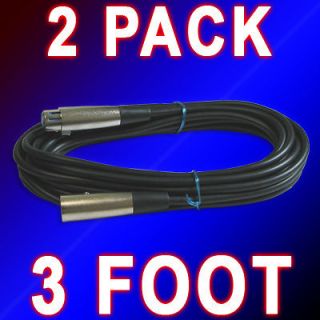   foot XLR pin MALE to FEMALE MIC CORD MICROPHONE audio Extension CABLE