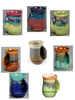 Clay In Motion Pottery Handwarmer Mugs 14 ounce coffee tea cider