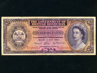 Belize(British Honduras)P 33​a,1$,1974 * Queen Elizabeth * PMG UNC 